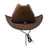 SOMBRERO VAQUERO FIELTRO MARRON