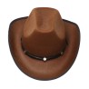 SOMBRERO VAQUERO FIELTRO MARRON