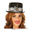 CHISTERA DAMA STEAMPUNK FIELTRO NEGRO