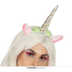 DIADEMA UNICORNIO PLATA