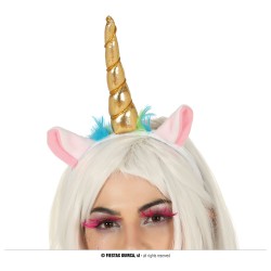 DIADEMA UNICORNIO ORO