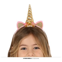 DIADEMA UNICORNIO ORO INFANTIL