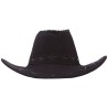 SOMBRERO VAQUERO NEGRO SIMIL- PIEL