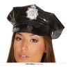 GORRA POLICIA DE VINILO CON PLACA