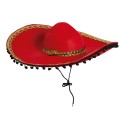 SOMBRERO MEXICANO ROJO FIELTRO