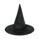 SOMBRERO BRUJA NEGRO CON HEBILLA