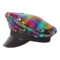 GORRO POLICIA LENTEJUELAS MULTICOLOR