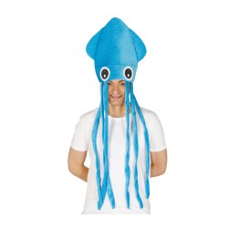 GORRO PULPO AZUL