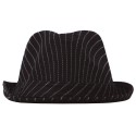 SOMBRERO GANGSTER NEGRO RAYAS