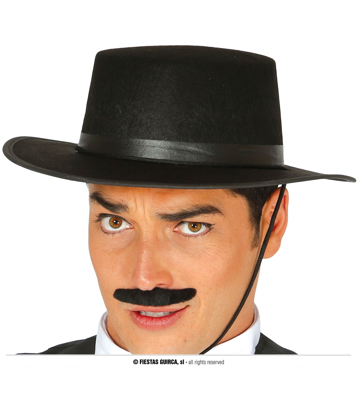 Sombrero Cordobés Negro GUIRCA - Chapeau Espagnol Traditionnel | Style Andalou Authentique