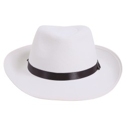 Sombrero Ganster Adulto Blanco