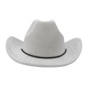 SOMBRERO VAQUERO FIELTRO BLANCO