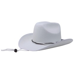 SOMBRERO VAQUERO FIELTRO BLANCO