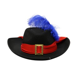 Sombrero Mosquetero Negro