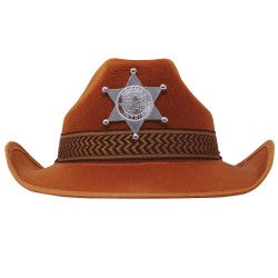 Sombrero Sherif Marrón