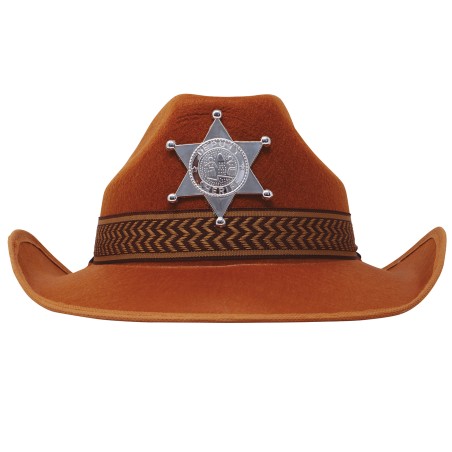 Sombrero Sherif Marrón