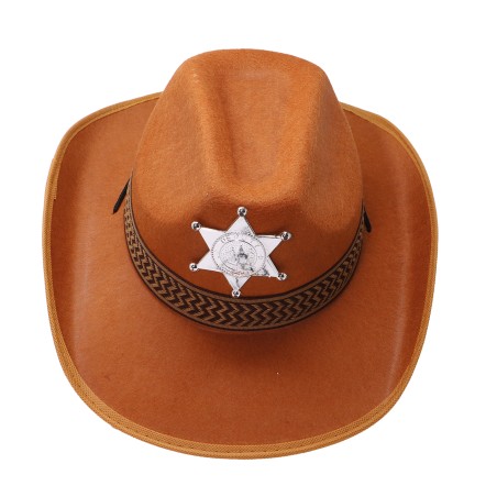 Sombrero Sherif Marrón