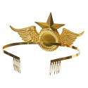 DIADEMA METAL.ORO SUPER HEROINA