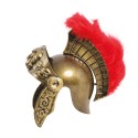 CASCO ROMANO INFANTIL ORO CON PLUMA