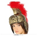 CASCO ROMANO INFANTIL ORO CON PLUMA