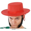 Sombrero Cordobés Fieltro Rojo