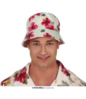 GORRO HAWAIANO FLORES
