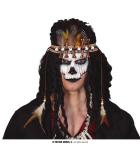 DIADEMA  VOODOO  CON PLUMAS