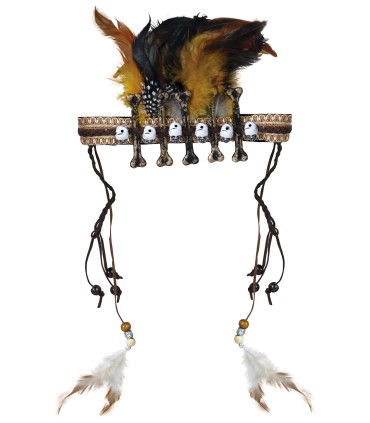 DIADEMA  VOODOO  CON PLUMAS