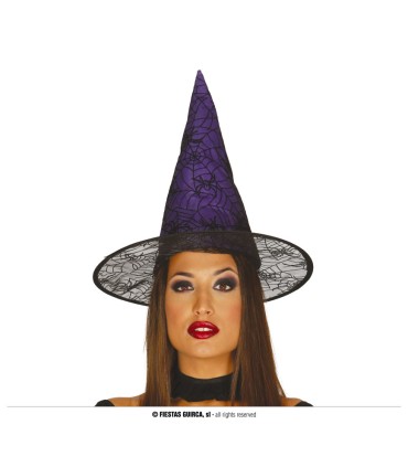 SOMBRERO BRUJA LILA