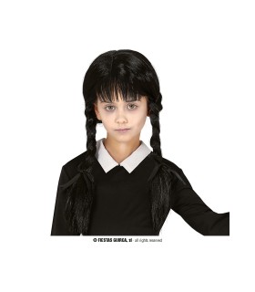 PELUCA TRENZAS FLEQUILLO INFANTIL