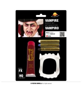 MAQUILLAJE VAMPIRO CON SANGRE 20 ML
