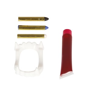 MAQUILLAJE VAMPIRO CON SANGRE 20 ML
