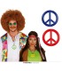 COLGANTES HIPPIE COLORES SURT. 7 CMS.