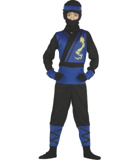 DISFRAZ DE NINJA AZUL INFANTIL