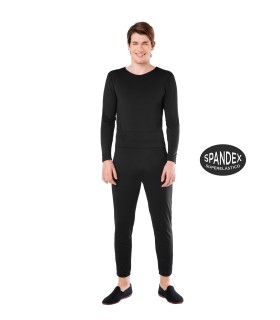 MAILLOT NEGRO 2 PZAS HOMBRE SPANDEX