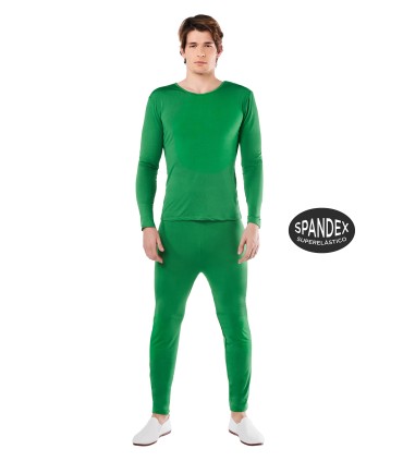 MAILLOT VERDE 2 PZAS HOMBRE SPANDEX