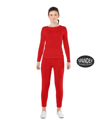 MAILLOT ROJO 2 PZAS MUJER SPANDEX