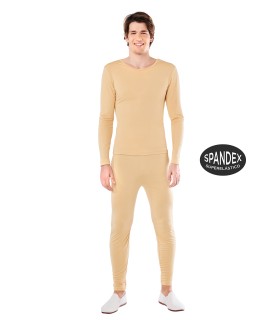 MAILLOT BEIGE 2 PZAS HOMBRE SPANDEX