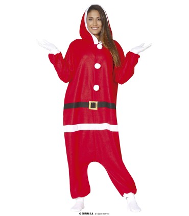 DISFRAZ DE PIJAMA SANTA CLAUS PAPA NOEL