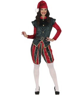 DISFRAZ DE PAJE ELFA ADULTA