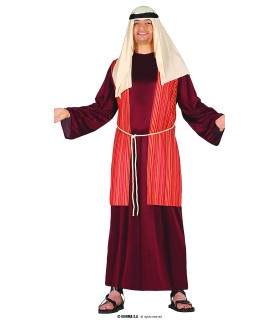 DISFRAZ DE PASTOR SAN JOSE MARRON ADULTO