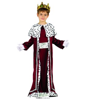 DISFRAZ DE REY MAGO GASPAR ROJO NIÑO