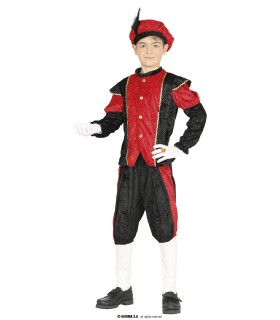 DISFRAZ DE PAJE INFANTIL ROJO