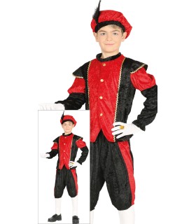 DISFRAZ DE PAJE INFANTIL ROJO