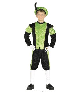 DISFRAZ DE PAJE INFANTIL VERDE