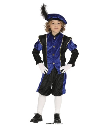 DISFRAZ DE PAJE INFANTIL AZUL
