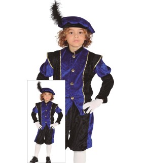 DISFRAZ DE PAJE INFANTIL AZUL