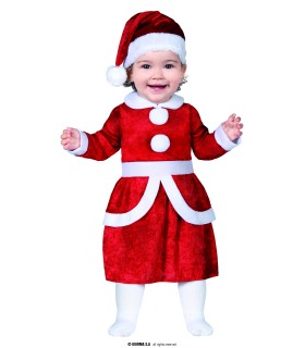 DISFRAZ DE MAMA NOEL BEBE