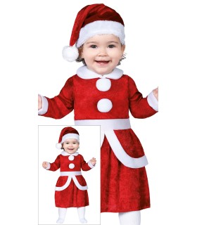 DISFRAZ DE MAMA NOEL BEBE