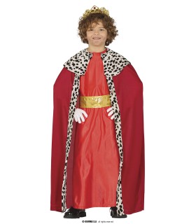 DISFRAZ DE REY MAGO INFANTIL ROJO
